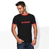 World of Football Ringer T-Shirt AC Mailand schwarz - M