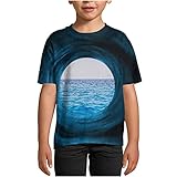 RMBLYfeiye T-Shirt Kinder Jungen Mädchen Lustige 3D Gedrucktes Tee Shirt Kinder Sommer Lässiges Grafik Kurzarm T Shirt Top