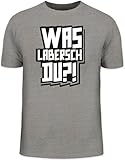 Shirtstreet24, WAS LABERSCH DU?! Herren T-Shirt Fun Shirt Funshirt, Größe: L,G