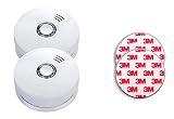 Jeising GS508 2er Set Rauchmelder/Brandmelder/ 10 Jahres Batterie fest verbaut VdS zertifiziert EN14604:2005/AC-2008 inkl. 2 x Magnetbefestigung Magnetop