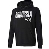 PUMA Herren BMG ftblCORE Wording Hoody T-Shirt, Black White, M