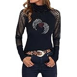 Pullover Oversize Damen bluzki damskie sexy Tunika Bluse Damen Damen Tshirt sexy blusen Damen Show Shirt uboot Ausschnitt Damen Oberteil Shirt Damen sexy