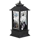 Gaeirt Dekorationslampe, Hängelampe Transparente Lichtwand Halloween Laterne Lichtsicherheit für Urlaubsdekorationen(Kleine Hexe Neu)