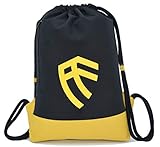 Hogo Fitness Turnbeutel Stoffbeutel Sportbeutel Gymbag Wasserdicht (Gelb)