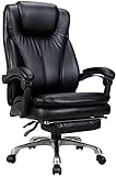 CHHD Bürostuhl, Sessel Stuhl Home Office Stuhl 150 & deg; Reclinable Design High Chair Boss Stuhllift Drehstuhl Lagergewicht 200kg (Farbe: Braun)