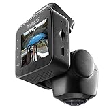TravCa Dash 360. Dashcam 360 Grad Rundum Blick Vorne, Hinten & Seite. 1080p Full HD Autokamera App Steuerung mit 7 Ansichten 24/7 Aufnahme beim Fahren & Park