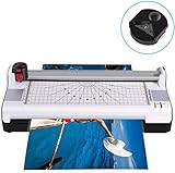 KONGWU A3 Laminator 13-Zoll-Laminiermaschine Thermische Laminiermaschine für Home Office Schulgebrauch Papierschneider/Eckenrunder Laminat für A3 / A4 / A6 Amazing