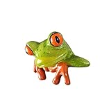 STOBOK Kreative 3D Handwerk Frosch Dekoration Home Office Schreibtisch Computer Frosch Ornamente Geschenk (grün)