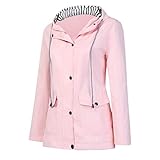 regenjacke damen leicht, Regenjacke Damen Wasserdicht Atmungsaktiv Regenjacke mit Kapuze,Damen Regenjacke Leichte Große Größen Sport Regen Sonnenschutz Winddicht Regenmantel Jacken Damen M