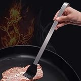 YJX Silikon-Ölbürste, Edelstahl, Grillpinsel, Gewürzpinsel, DIY, Kuchen, Grillen, Backwerkzeug