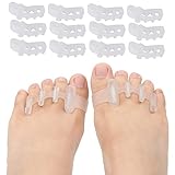 Zehenspreizer,Hallux Valgus Silikon Zehentrenner,6 Paare Orthopädische Zehenspreizer für alle Zehen,verbessertes Soft Gel Silikon für Hallux Valgus Korrektur,Sehr weich zu tragen. Kein Druck Gefü