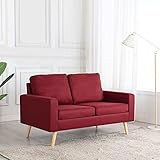 Festnjght 2-Sitzer-Sofa, Couch, Couchgarnitur, Schlafcouch, Sofagarnitur, Sofa, Bettsofa, Schlafsofa, Wohnmöbel Büromöbel Garnitur, Polstersofa, Weinrot S