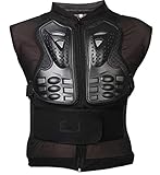Motorrad Radfahren Schutz Westen, Atmungsaktiv Ärmellos Rüstungs, Motocross Protektorenjacke mit Rückenprotektor, Outdoor-Sportarten Schutzausrüstung für Herren und Damen-XXXL