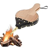 GFDDZ Holz Blasebalg, 14,9'x 6,6' Blasebalg Kamin, für Feuer-Balg,Kochen im Freien, Picknick,Camping,Handkurbel-G