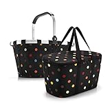 Reisenthel carrybag dots und coolerbag dots im Set - schwarz Bunte Punk