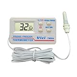 Thermometer TM804 LCD-Digital-Thermometer für Kühl- / Gefrierkombinationen mit Alarmsensor -50 bis 70 ° C Digital T