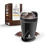 BRANZING Kaffeemühle elektrisch 150W − Leiser Coffee Grinder für Kaffeebohnen, Nüsse, Gewürze, Kräuter, Getreide − 60g Fassungsvermögen, ink