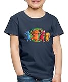 Spreadshirt Der Kleine Drache Kokosnuss Party Freunde Kinder Premium T-Shirt, 122-128, Navy