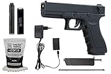 Softair G18 Pistole CYMA CM030 AEP Airsoft Set + 5000 hochwertige Softairkugeln inkl. Akku & Ladegerät Vollautomatisch & Semi Kal 6mm BB