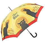 Designer Regenschirm 'Chat Noir' Pariser Kabarett - Eleganter Stockschirm - Automatik
