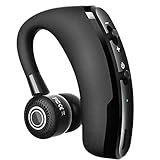 Bluetooth Headset 4.1 für Handy - happyset - zum Telefonieren mit Mikrofon iPhone 11 8 xs x 6s 7 Plus 8 Samsung Galaxy S8 S9 S10 Huawei P20 P30 Windows Auto Büro KFZ universal 2 Handys G