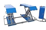 Extra flach 105 mm 3T Auto Mobile Scherenhebebühne KFZ mobile Hebebühne 3 Tonnen 230V - Profi Werkstattausrüstung by Tools.de (Scherenhebebühne 3t)