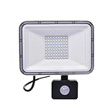 LED Strahler Außen LED Fluter Flutlicht - IP67 Wasserdichtes Außenstrahler Mit Bewegungssensor Led Scheinwerfer Für Außenbereich, Türen, Hof, Garten, Garage, Werkstatt, Dachterrasse, Spielp