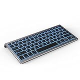 Beleuchtete Bluetooth Funktastatur, Kabellose Mini Tastatur für iPad 2020/iPad 2019 10,2, iPad 9.7, iPad 8/7/6, iPad Pro 10.5/11/12.9 2021/2020/2018, iPad Air 10,9' 4/3/2, G