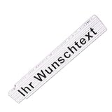 Zollstock mit Wunsch-Text |Glieder-Maßstab personalisiert | Meterstab individuell bedruck