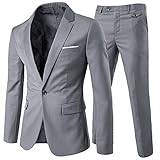 Anzug Herren Anzug 2 Teilig Slim Fit Herrenanzug Hochzeit Anzüge Herren Modern Sakko für B