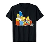 The Simpsons Homer Marge Maggie Bart Lisa Simpson Couch T-S