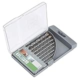 LUX-TOOLS Steinbohrer-Satz, 8-teilig | Hammerbohrer-Set in Kassette inkl. 8 Schlagbohrern aus gehärtetem Stahl mit Hartmetall-Spitze und R
