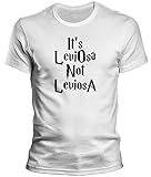 DragonHive Herren T-Shirt - Harry Potter Its LeiOsa not Leviosa - Lustiges Fun Motiv für Männer Tshirt, Größe:M, Farbe:Weiß