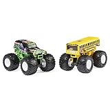 Monster Jam 6064128 AlienInvasn IN VBkugnInvers  Styles Vary, offizielle Alien Invasion vs. Bakugan Dragonoid Monster Trucks aus Druckguss im Maßstab 1:64, Kinderspielzeug für Jung