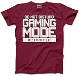 HotScamp Do Not Disturb Gaming Mode Activated Kids T-Shirt, kastanienbraun, 9 - 11 J