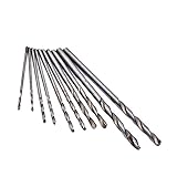 Drehbohrer 10 Stücke Twist HSS Bohrer Set Mini High Speed ​​White Steel Für Dremel Rotation Werkzeug Für Wenwan/Bernstein/Bodhi/Walnuss 0,5mm-3,0mm Bohrbohrer Set (Color : 10pcs 0.5mm 3.0mm)