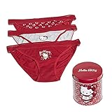 GISELA - 2/5241 Hello Kitty Damen-Slip mit 3 Stück., Zufällig, M/L