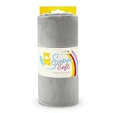 kullaloo Supersoft Plüsch Stoff Shorty in vielen Farben - 1,5mm Florlänge, EN 71-3 & EN 71-9 Zertifiziert (grau)
