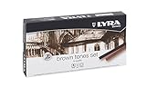 Lyra 5641121 Tones Pastellkreiden, braun, 17,4 x 9,0 x 2,0