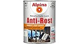 Alpina 2,5 L Metallschutz-Lack, 3in1 Direkt auf Rost, RAL 9010 Weiss M