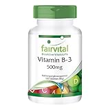 Vitamin B3 Niacin 500mg - HOCHDOSIERT - VEGAN - Nicotinamid - 100 Tab