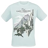 The Witcher Visit Kaer Morhen Männer T-Shirt hellblau M 100% Baumwolle Fan-Merch, Gaming, TV-S