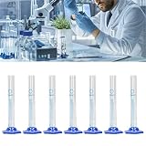7-teiliges Laborinstrumenten-Messzylinder-Set aus Borosilikatglas mit 10 Ml, 25 Ml, 50 Ml, 100 Ml, 250 Ml, 500 Ml, 1000 Ml Chemie-Messzylinder für das Lab