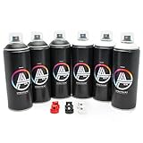 Double A Sprühdosen Set, Paket Black/White, 6x400ml Schwarz/Weiß Spraydosen + Sprü