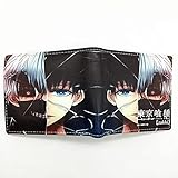 Tokyo Ghoul Comics Brieftaschen Cartoon Geldbörse mit Reißverschluss Münztasche 8 Kartenhalter Brieftaschen Gepäcktaschen Günstige Geldbö