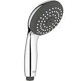 Grohe Handbrause Vitalio Start 2, 26031000, Duschkopf mit 3 Strahlarten, StarLight Oberfläche, CoolTouch Sicherheitsgehäuse, SpeedClean, Antikalk-Sytstem, Brausekopf Ø 10 cm Chrom, 20849 9