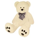 Deuba Riesen Teddy Bär XL-XXXL Teddybär 100-170cm samtig weich Plüsch Kuscheltier Plüschbär Farbw