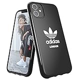 adidas Hülle Entwickelt für iPhone 11 Hülle, Fallgeprüfte Hüllen, stoßfeste erhöhte Kanten, Original London Snap Case Schutzhülle, Schwarz Weiß Log