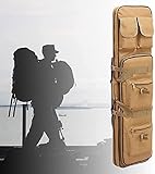 Pistolentasche Wasserdicht, Tactical Double Long Rifle Pistol Gun Case, Schießpistole Range Tasche Zum Angeln, Camping, Reisen,Tatsächlicher Kampf (Color : C, Size : 120Cm/47.2In),B,85cm/33.5