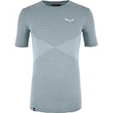 Salewa Herren ZEBRU MEDIUM WARM AMR M T-SRT Blusen & T-Shirts, Flint Stone, 46/S